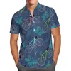 Chemises décontractées pour hommes violet Anime 3D plage hawaïenne 2022 Chemise d'été à manches courtes Streetwear surdimensionné 5XL Camisa Social Chemise Homme-1