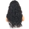 Mais nova cor natural 13x4 renda dianteira peruca brasileira remy onda de cabelo humano perucas pré-arrancadas peruca de fontes com linha fina para mulheres