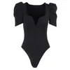 Зимние элегантные комбинезоны черные боди сексуальные наряды для женщины Rompers BodyCon Одежда комбинезона Clubwear 23028 210712