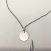 G ---- collana rotonda femminile in acciaio inossidabile coppia catena pendente cuore orecchino gioielli sul collo regalo per la vendita all'ingrosso di accessori per la fidanzata