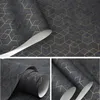 Wallpapers Donkergrijs Wit Zwart Eenvoudig Geometrisch Behang Rol Modern Design Behang Home Decor Slaapkamer Woonkamer Backgroun2267