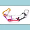 Övrigt Trädgård Hem GardencaraBiner Ring Nyckelringar D Formad Aluminium Alloy Utomhus Sport Camp Snap Clip Hooks Vandring Klättring Keyring OOA691