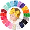 6 Inches Baby Girls Big Bows Headbands Elastic Nylon Hairbands Turban Hair Accessories for borns Infants Toddlers Kids