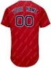 Maillot de baseball personnalisé imprimé personnalisé cousu à la main HONGW RED maillots hommes femmes jeunes