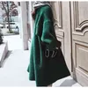 Fashion Long Cardigan Women Autumn And Winter Mohair Loose Knit Sweater Female Casual Oversized Jacket Coat 210520