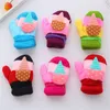 New Coloful Cartoon Aniaml Mittens Head Children Double Gloves Autumn Winter With Hanging Rope Thick Gloves Boy And Girl Baby Warm 277 K2