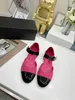 matching sandals women spring tweed Baotou women's single shoes mid-heel thick heel round head grandma style