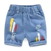 Summer Boys Denim Shorts Dessin animé pour enfants 1-8 ans Pantalons pour enfants Pantalons pour tout-petits Vêtements 210723