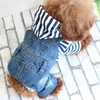 Hundkläder 2021 Style Spring and Summer Clothes Denim Jacket Pet Vest Cowboy Clothing for Chihuahua Dogs Cat Coat Jeans Supply255C