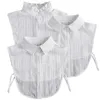 Arco legami Donne Stand Formali Collari finti per camicia di risvolto da uomo Staccabile Estate Bianco Autunno Autunno False Female Colletto Decorativo