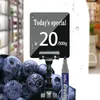 Фрукты цена дисплей стенд супермаркет водонепроницаемый стираемый держатель этикетки овощной свежий водный продукт рекламный клип с доской