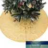 Enfeite de Natal Linho Impresso Elk Árvore de Natal Saia Decoração Ano Novo Xmas Decorações Casa Tapete Pavimento Navidad