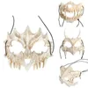 Anime giapponese Dragon God Scheletro Mezza Maschera per Halloween Costume Cosplay Prop X7YA