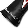 Black War Shark Design PU Leather Golf Club Headcover Driver Woods Covers