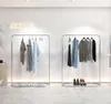 Giyim mağazası ekran rafları yatak odası mobilya paslanmaz çelik gümüş gösteri raf kadın bez dükkanı basit zhongdao kombine zemin askısı
