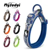 Truelove Haftować Neopren Pet Dog Collar Nylon Regulowane Obroże dla Dużej Małe Running Reflectled Chihuahua Bitpulls 211022