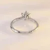 Bagues de fiançailles en argent Sterling S925, bagues de mariage pour femmes