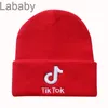 Tik tok broderi stickad hatt för barn vuxna kvinnor män mönstringar barn tecknad hattar tjejer beanie varm motorhuvud vinter cap dhl