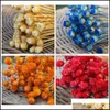 Decorative Flowers & Wreaths Festive Party Supplies Home Garden 50 Stems Dried For Arrangements Bundle Decor Po Props Handmade Air-Drying _W