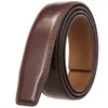 Belts 3.1CM Luxury No Buckle Belt Brand Men High Quality Male Genuine Real Leather Strap ForJeans Men's LY131-3691
