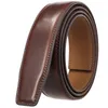 Belts 3.1CM Luxury No Buckle Belt Brand Men High Quality Male Genuine Real Leather Strap ForJeans Men's LY131-3691