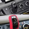 For Land Rover Defender 2020-2022 Car Accessories Genuine Leather Cow Suede Gear Shift Knob Cover Protector Case Frame265l