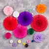 Mexicaanse Fiesta Decoraties 20 stks / set Tissue Paper Fans Honeycomb Balls for Wedding Birthday Events Festival Party Supplies