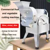 Multifuncional Automatic Legumable Radish Máquina de corte Comercial Batata Elétrica Cenoura Ginger Slicer Fragmento Cortador de Beringela 220V