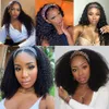 Headband Wig Human Hair Vendor Body Deep Water Wave for Black Women Straight Afro Kinky Curly None Lace Machine Made Wigs Brazilia5520614