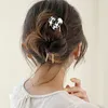 Клипы для волос Barrettes стиль Star Shape Heart U Stick Metal Geometric 2 Prong Bun Hairpins Женские аксессуары для головных уборов