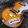 4 Strings Hofner McCartney H5001CT Współczesne BB2 Guitar Tobacco Sunburst Electric Flame Maple Top Back 2 511b 4070294