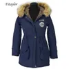 Fitaylor Winter Women Coats Cotton Wadded Hooded Medium-long Casual Parka Plus Size XXXL Warm Thickness Military Outwear 211216