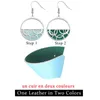 Legenstar Luxe Dangle Earrings for Women Stainless Steel Jewelry Reversible Leather Drop Earring boucle d'oreille femme 210317