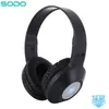 SoDo SD-701 sem fio padrão de fone de ouvido luz fones de ouvido Bluetooth Over-Ear BT 5.1 Auricular Estéreo Suporte EQ Modos TF Cartão