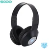 SODO SD-701 Wireless Headphone Pattern Light Bluetooth Headphones Over-Ear BT 5.1 Stereo Headset Support EQ Modes TF Card