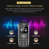 Desbloqueado Quad Band telefones celulares Mini Car Key Modelo Design Celular Magic Voice Changer Dual Sim Card Tiny Size Cartoon Kids mobile2820238