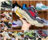 Top Fashion Triple s Platform Flat Casual Running Skor Designer Män Kvinnor Neon Green 17FW Paris Vintage Old Luxurys Triple-s Bottom Sneakers 36-45