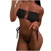 Kvinnors badkläder kvinnor baddräkt sexig bikini sommartryck split mode strandkläder topp ropa mujer biquini maillot de bain