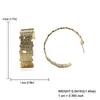 Orecchini a forma di C del metallo dell'oro per le donne Vintage Moda Maxi Geometric Circle Orecchini del cerchio del cerchio di grandi gioielli