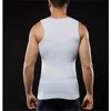 Men's Body Shapers Mens Slimming Shaping Tshirt Slim Shaper White Vest Waist TrainersT-shirt Tummy Trimmer Shapewear Hombre T220K