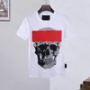 Phillip plain men designer pp crânio diamante t camisa de manga curta dólar urso marrom marca tee o-pescoço alta qualidade crânios camiseta tee326h