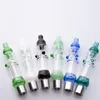 CSYC NC026 Smoking Set Colorful Glass Filter Pipe with 510 Titanium Quartz Ceramic Nail Concentrate Oil Rig Water Bong