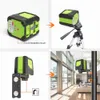 2 Lines Laser Level Self Levelling ( 4 degrees) Green Red Beam Horizontal & Vertical Cross-Line with Magnetic Base