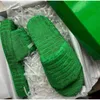 Luxury Brand Designer Women Slippers Warm Plush Unisex Couple Models Slides Soft Thick Soled Green Home Shoes Big Size 34-44 211110