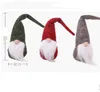 4 Styles Nomes Hang Leg Christmas Swedish Figurines Handmade Christmass Gnome Faceless Plush Doll for Ornaments Gifts Kids Xmas Decoration SN2346