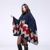 Vrouwen herfst winter trui wilde plaid dames reizen sjaal imitatie kasjmier buitenlandse etnische stijl gespleten vork dikke mantel 210427