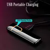 ABD Stok Yenilik Elektrikli Dokunma Sensörü Serin daha hafif parmak izi sensörü USB şarj edilebilir rüzgar geçirmez çakmaklar sigara aksesuarları