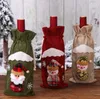 Julvinflaska Skal Snowman Stocking Julklapp Väskor Xmas Sack Packing Navidad presenterar Chrismas Nyår