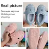 Peuter Little Kid Warm Winter Slippers Cute Cartoon Shark Katoenen Schoenen Kinderen Waterdichte Eva Furry Voering Dia's Meisjes Jongens 220228