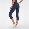 Calças de yoga femininas alinhar ginásio leggings lu-68 fitness secagem rápida elástica correndo capris esportes collants roupas activewear